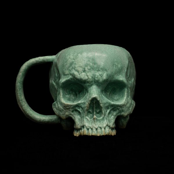 VERDIGRIS SKULL TEACUP - Image 4