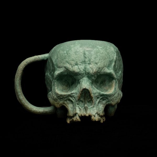 VERDIGRIS SKULL TEACUP - Image 5