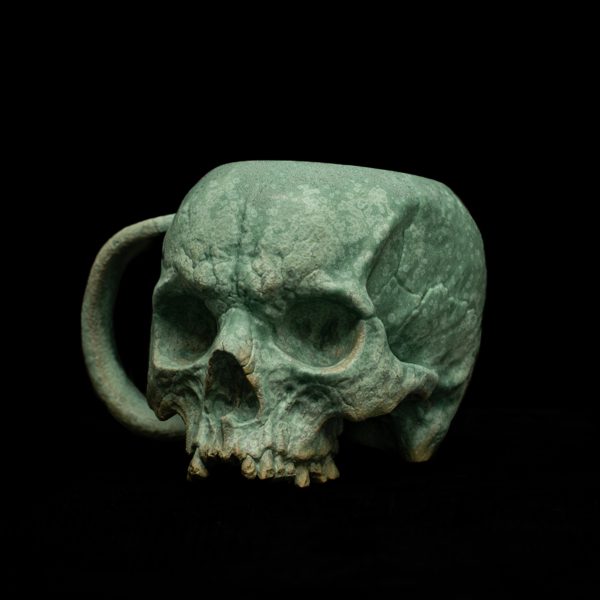 VERDIGRIS SKULL TEACUP - Image 3