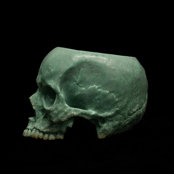 VERDIGRIS SKULL TEACUP - Image 6